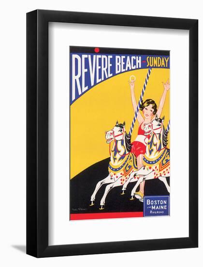 Revere Beach, Sunday-Charles Holmes W^-Framed Art Print