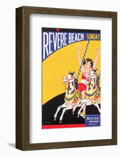 Revere Beach, Sunday-Charles Holmes W^-Framed Art Print