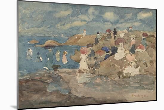 Revere Beach-Maurice Prendergast-Mounted Giclee Print