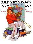 "Practicing the Trombone,"October 10, 1936-Revere F. Wistehoff-Giclee Print