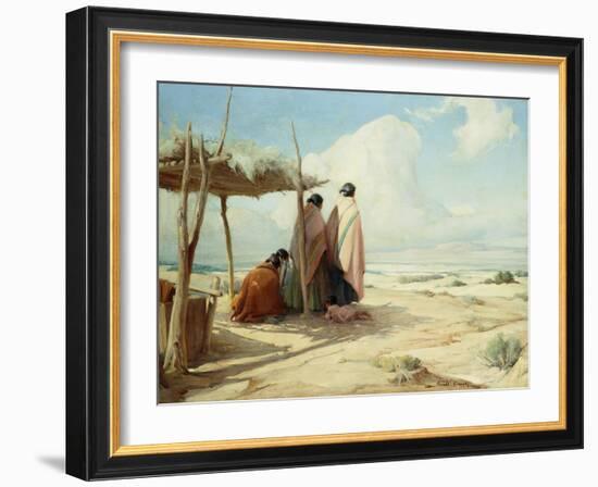 Reverence for the Land-Ira Diamond Gerald Cassidy-Framed Giclee Print