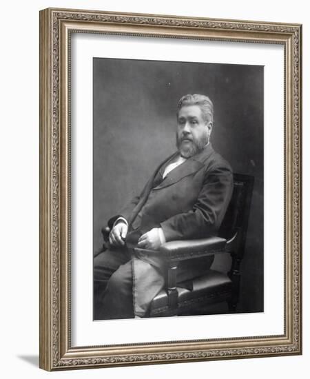 Reverend Charles Haddon Spurgeon-Elliott & Fry Studio-Framed Giclee Print