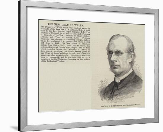 Reverend Dr E H Plumptre, New Dean of Wells-null-Framed Giclee Print