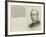 Reverend Dr E H Plumptre, New Dean of Wells-null-Framed Giclee Print