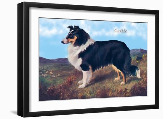 Reverend Hamilton's Collie-null-Framed Art Print