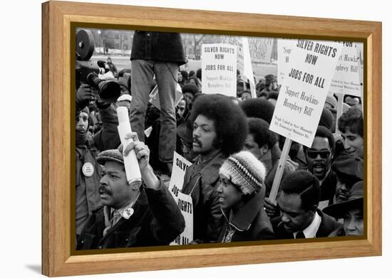 Reverend Jesse Jackson's march for jobs at the White House, 1975-Thomas J. O'halloran-Framed Premier Image Canvas