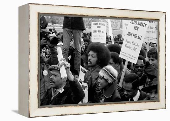 Reverend Jesse Jackson's march for jobs at the White House, 1975-Thomas J. O'halloran-Framed Premier Image Canvas