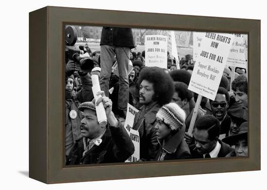 Reverend Jesse Jackson's march for jobs at the White House, 1975-Thomas J. O'halloran-Framed Premier Image Canvas