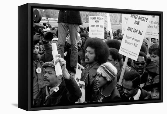 Reverend Jesse Jackson's march for jobs at the White House, 1975-Thomas J. O'halloran-Framed Premier Image Canvas