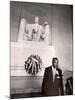 Reverend Martin Luther King Jr. at Lincoln Memorial-Paul Schutzer-Mounted Premium Photographic Print