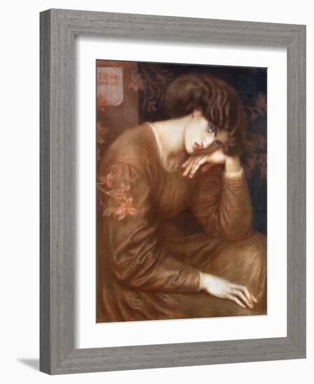 Reverie, 1868-Dante Gabriel Rossetti-Framed Giclee Print