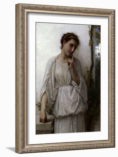 Reverie, 1894-William Adolphe Bouguereau-Framed Giclee Print