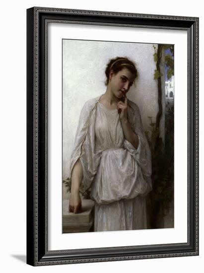 Reverie, 1894-William Adolphe Bouguereau-Framed Giclee Print