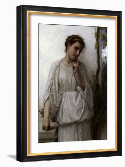 Reverie, 1894-William Adolphe Bouguereau-Framed Giclee Print