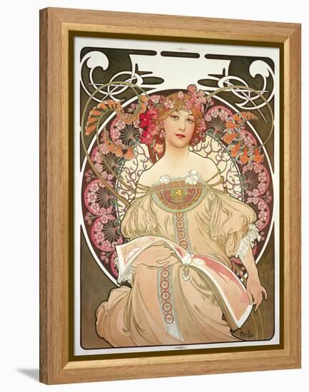 Reverie, 1897-Alphonse Mucha-Framed Premier Image Canvas