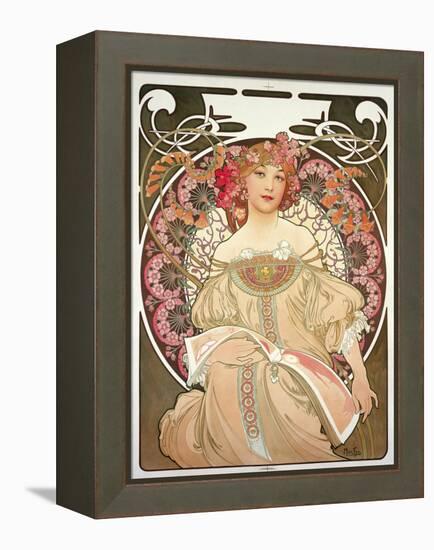 Reverie, 1897-Alphonse Mucha-Framed Premier Image Canvas