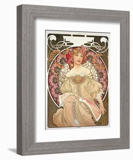 Reverie, 1897-Alphonse Mucha-Framed Giclee Print