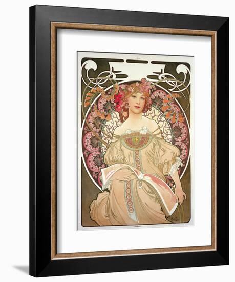 Reverie, 1897-Alphonse Mucha-Framed Giclee Print