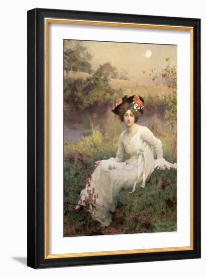 Reverie, 1899-Marcus Stone-Framed Giclee Print