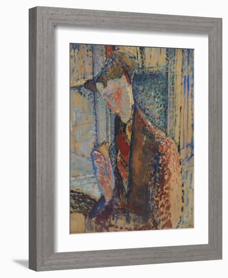 Reverie , 1914-Amedeo Modigliani-Framed Giclee Print