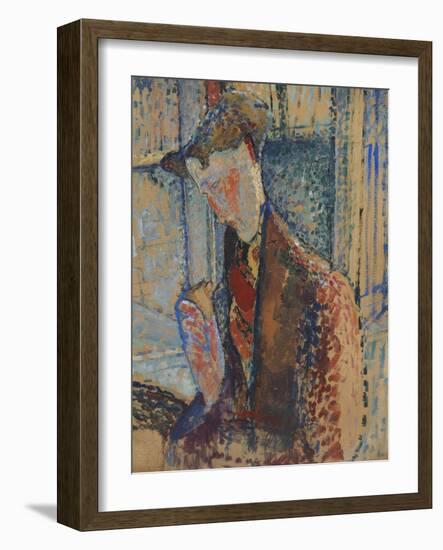 Reverie , 1914-Amedeo Modigliani-Framed Giclee Print