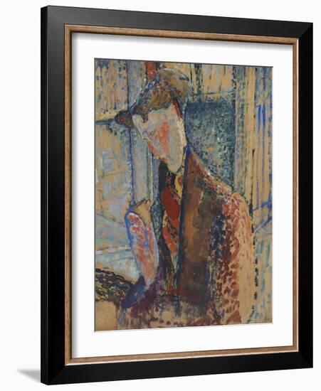 Reverie , 1914-Amedeo Modigliani-Framed Giclee Print