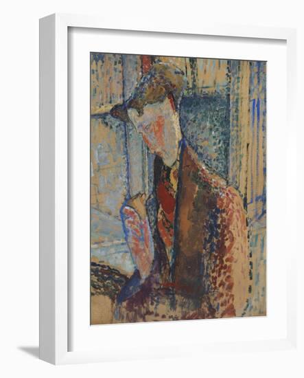 Reverie , 1914-Amedeo Modigliani-Framed Giclee Print