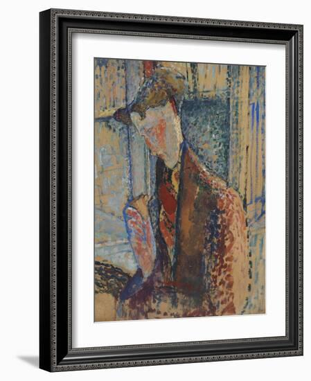 Reverie , 1914-Amedeo Modigliani-Framed Giclee Print