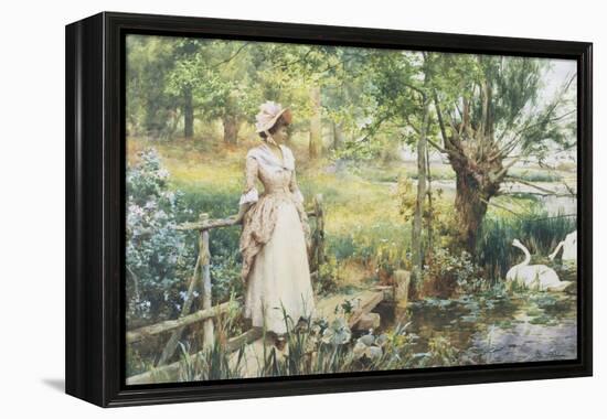 Reverie by the River-Alfred Augustus Glendenning-Framed Premier Image Canvas