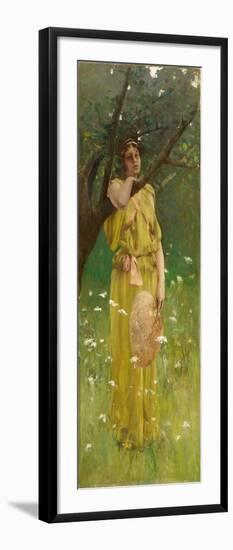 Reverie, C.1883-1884 (Oil on Canvas)-Robert Frederick Blum-Framed Giclee Print