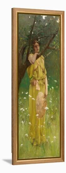 Reverie, C.1883-1884 (Oil on Canvas)-Robert Frederick Blum-Framed Premier Image Canvas