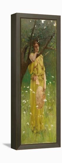 Reverie, C.1883-1884 (Oil on Canvas)-Robert Frederick Blum-Framed Premier Image Canvas