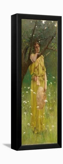 Reverie, C.1883-1884 (Oil on Canvas)-Robert Frederick Blum-Framed Premier Image Canvas