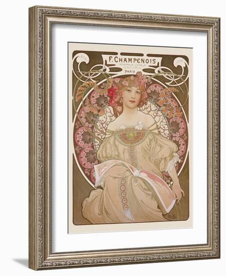 Reverie, c.1897-Alphonse Mucha-Framed Art Print