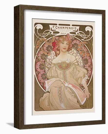 Reverie, c.1897-Alphonse Mucha-Framed Art Print