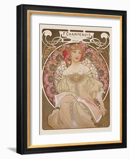 Reverie, c.1897-Alphonse Mucha-Framed Art Print