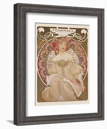 Reverie, c.1897-Alphonse Mucha-Framed Art Print