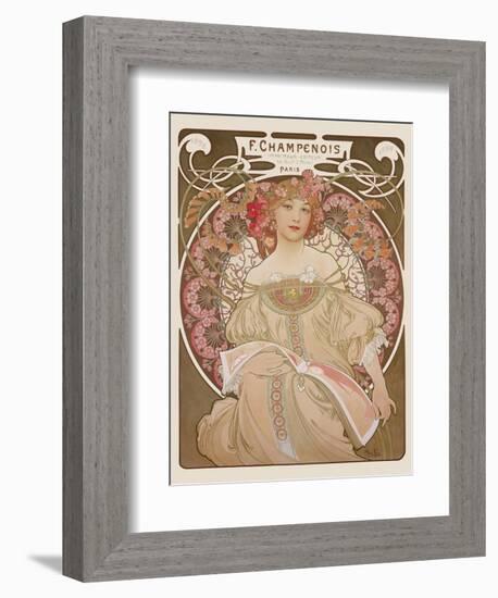 Reverie, c.1897-Alphonse Mucha-Framed Art Print