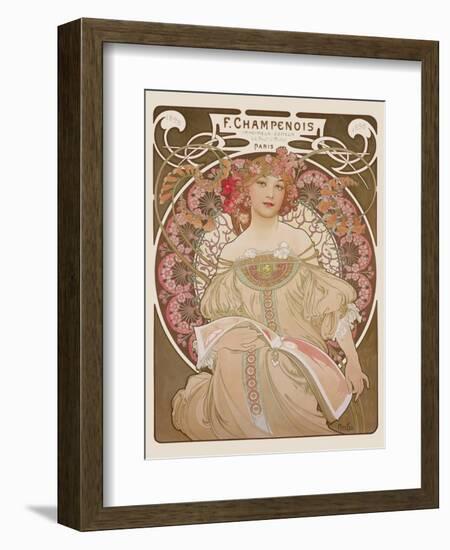 Reverie, c.1897-Alphonse Mucha-Framed Art Print