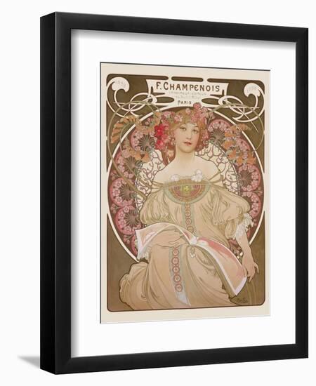 Reverie, c.1897-Alphonse Mucha-Framed Art Print