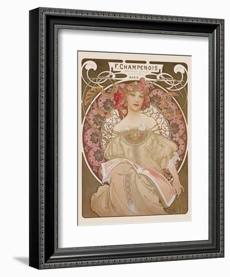 Reverie, c.1897-Alphonse Mucha-Framed Art Print