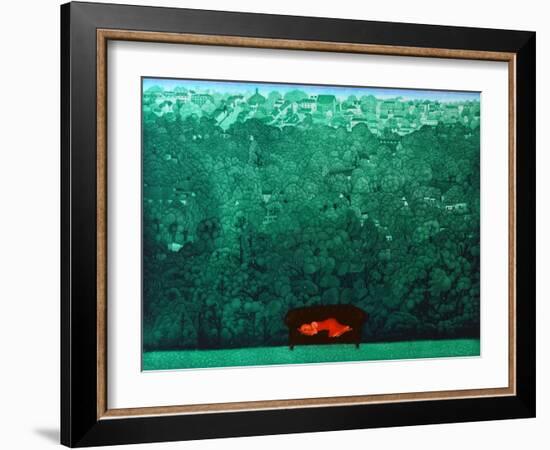 Reverie in the Rain, 2009-Emiko Aida-Framed Giclee Print