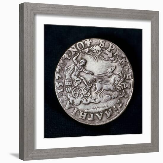 Reverse of a Medal Commemorating the Bright Comet of 1577-null-Framed Photographic Print