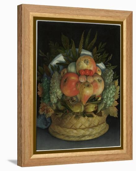 Reversible Anthropomorphic Portrait of a Man Composed of Fruit-Giuseppe Arcimboldo-Framed Premier Image Canvas