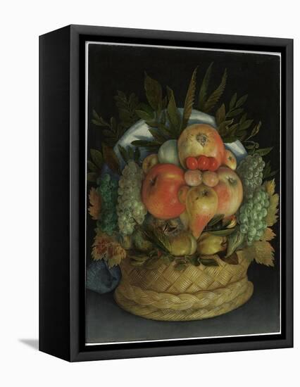 Reversible Anthropomorphic Portrait of a Man Composed of Fruit-Giuseppe Arcimboldo-Framed Premier Image Canvas