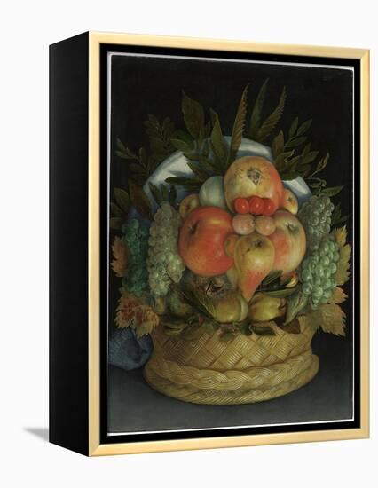 Reversible Anthropomorphic Portrait of a Man Composed of Fruit-Giuseppe Arcimboldo-Framed Premier Image Canvas