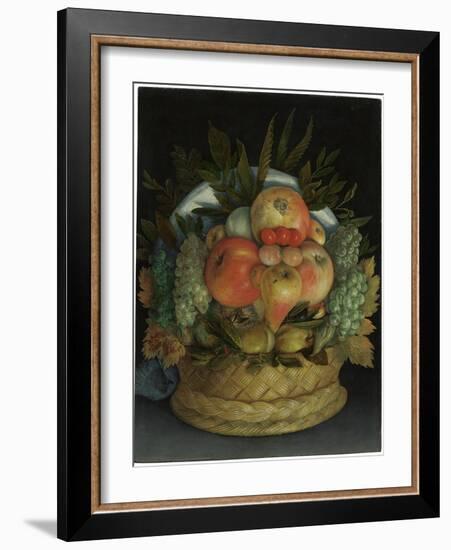 Reversible Anthropomorphic Portrait of a Man Composed of Fruit-Giuseppe Arcimboldo-Framed Giclee Print