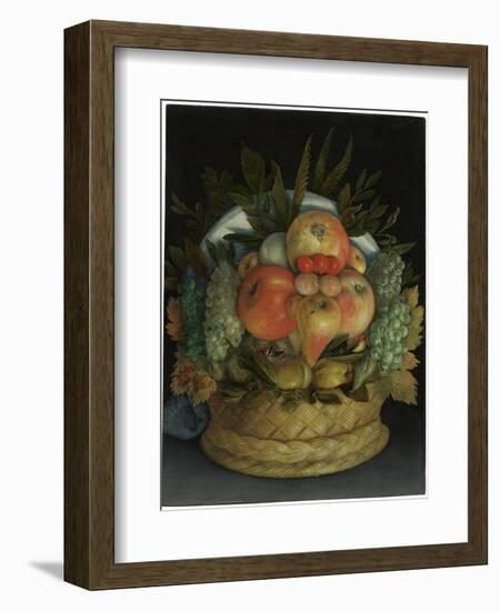 Reversible Anthropomorphic Portrait of a Man Composed of Fruit-Giuseppe Arcimboldo-Framed Giclee Print