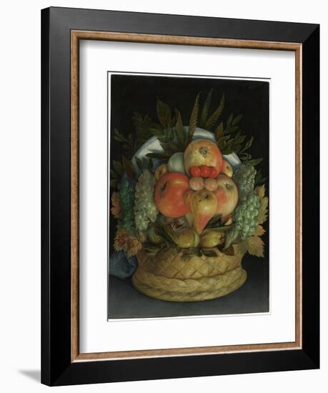 Reversible Anthropomorphic Portrait of a Man Composed of Fruit-Giuseppe Arcimboldo-Framed Giclee Print