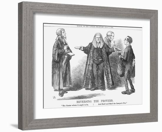 Reversing the Proverb, 1864-John Tenniel-Framed Giclee Print